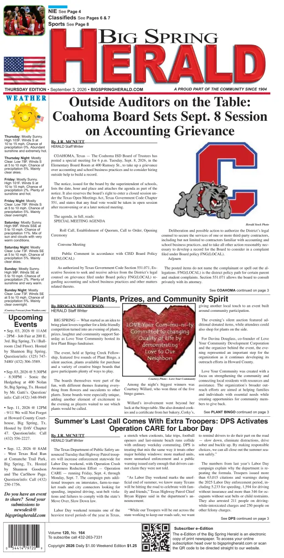 Cover of Big Spring Herald