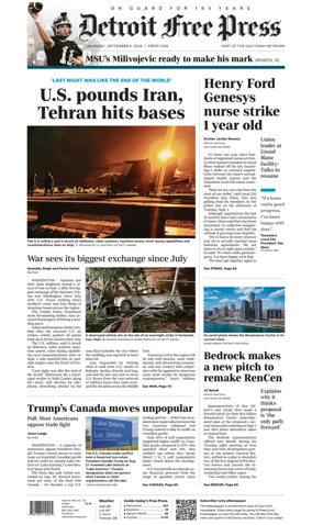 Cover of Detroit Free Press