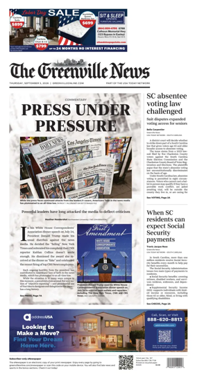 Cover of The Greenville News