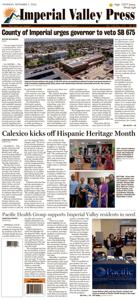 Cover of Imperial Valley Press
