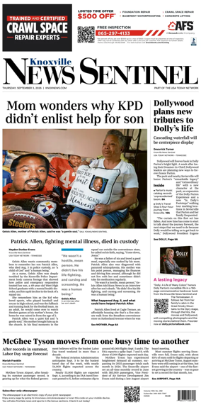 Cover of Knoxville News Sentinel