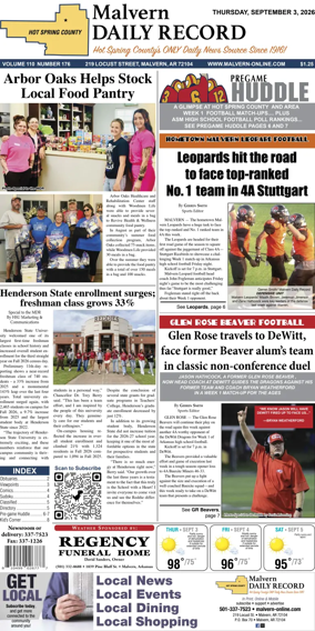 Cover of Malvern Daily Record