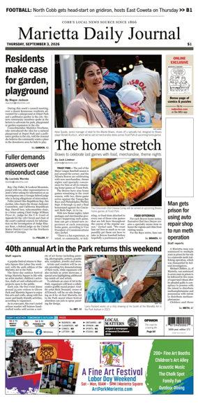 Cover of Marietta Daily Journal