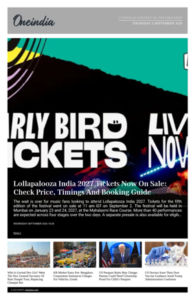 Cover of OneIndia