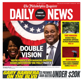 Cover of Philadelphia Daily News