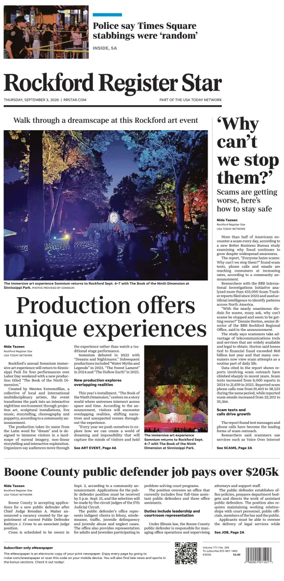 Cover of Rockford Register Star
