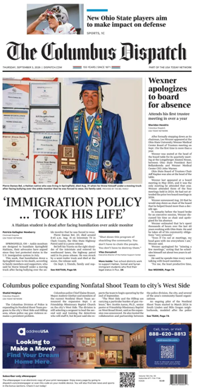 Cover of The Columbus Dispatch