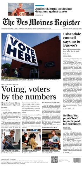 Cover of The Des Moines Register