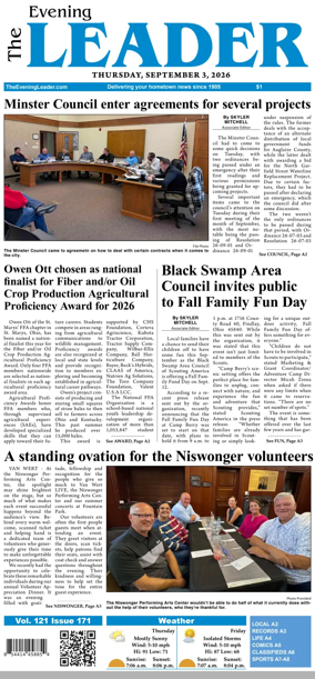 Cover of The Evening Leader
