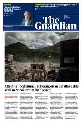 Cover of The Guardian (USA)