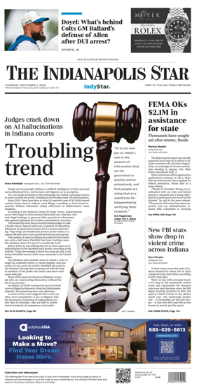 Cover of The Indianapolis Star