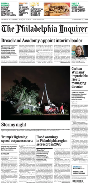 Cover of The Philadelphia Inquirer