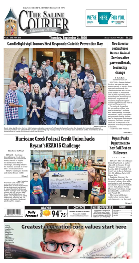 Cover of The Saline Courier