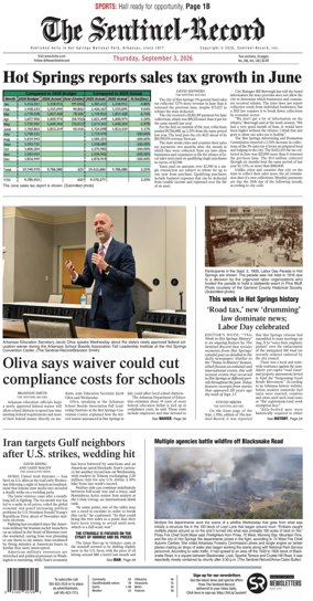 Cover of The Sentinel-Record
