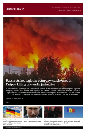 Cover of Ukrainska Pravda