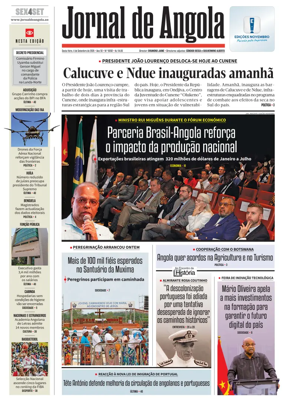 Cover of Jornal de Angola