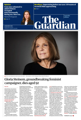 Cover of The Guardian Australia