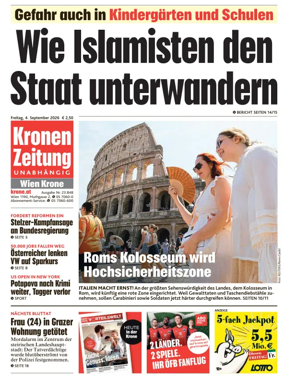 Cover of Kronen Zeitung