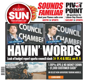 Cover of Calgary Sun