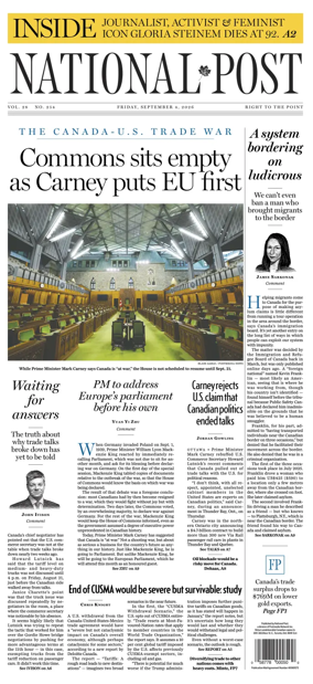 Cover of National Post - (National Edition)