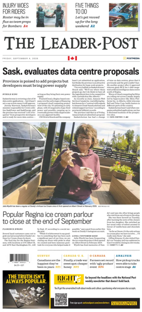Cover of Regina Leader-Post