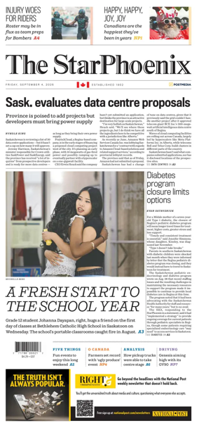 Cover of Saskatoon StarPhoenix