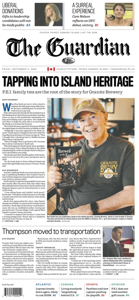 Cover of The Guardian (Charlottetown)