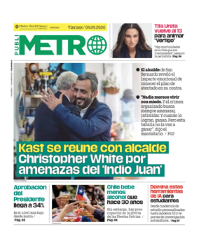 Cover of Publimetro Chile