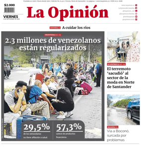 Cover of La Opinion
