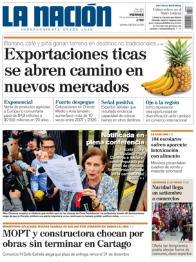 Cover of La Nacion (Costa Rica)