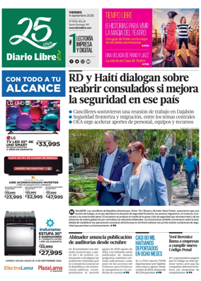 Cover of Diario Libre (Republica Dominicana)