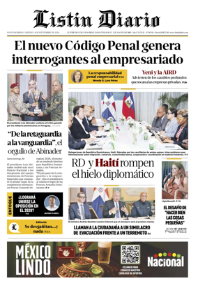 Cover of Listin Diario