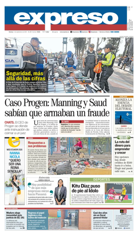 Cover of Diario Expreso