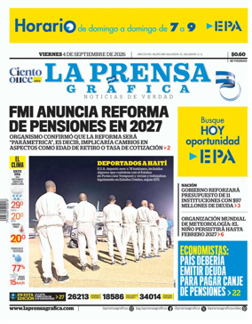 Cover of La Prensa Grafica