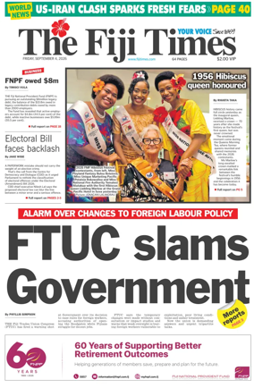 Cover of The Fiji Times