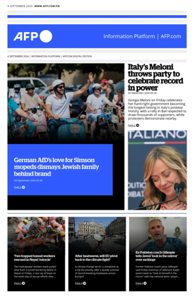Cover of AFP English