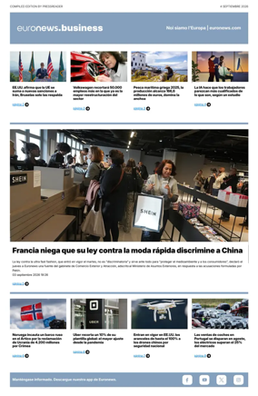 Cover of Euronews Business (Spanish) Compiled Edition