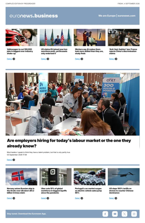 Cover of Euronews Business