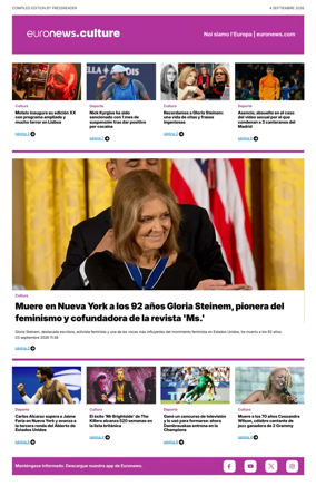 Cover of Euronews Culture and Sport (Spanish) Compiled Edition