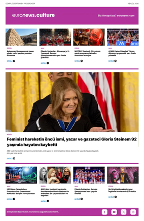Cover of Euronews Culture and Sport (Turkish) Compiled Edition