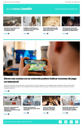 Cover of Euronews Health (Portuguese)