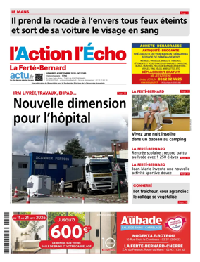 Cover of l'Action l'Echo (La Ferte-Bernard)