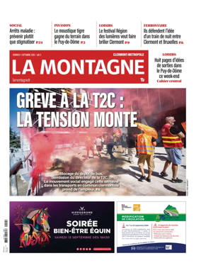 Cover of La Montagne (Clermont-Metropole)