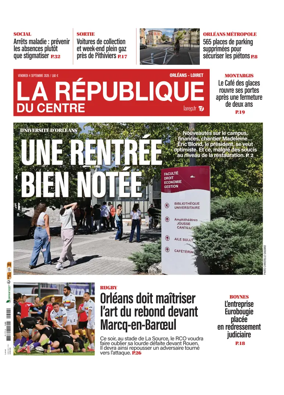 Cover of La Republique du Centre (Orleans - Loiret))