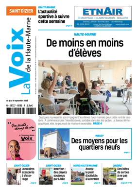 Cover of La Voix de la Haute-Marne edition Saint-Dizier