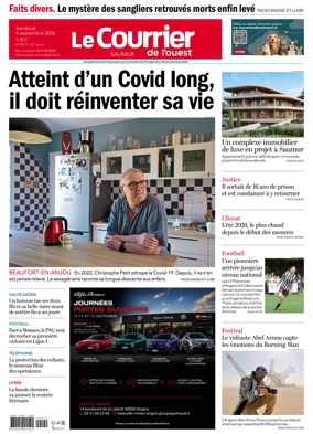 Cover of Le Courrier de l’Ouest (Saumur)