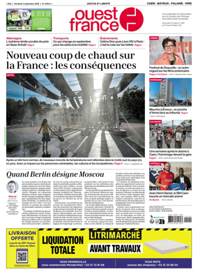 Cover of Ouest France (Caen - Bayeux - Falaise - Vire)