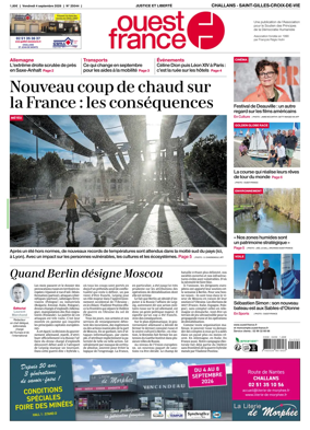 Cover of Ouest France (Challans / Saint-Gilles-Croix-de-Vie)