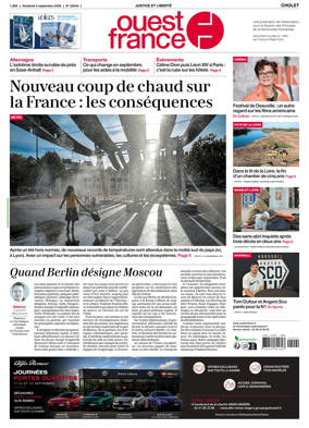 Cover of Ouest France (Cholet)