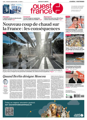 Cover of Ouest France (Loudeac / Rostrenen)